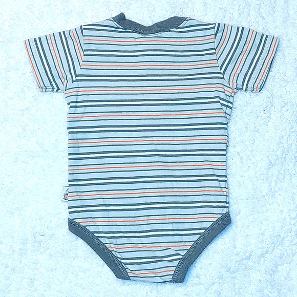 Bundle of Boy's 3-6mo Striped Rompers - Picture 9 of 12